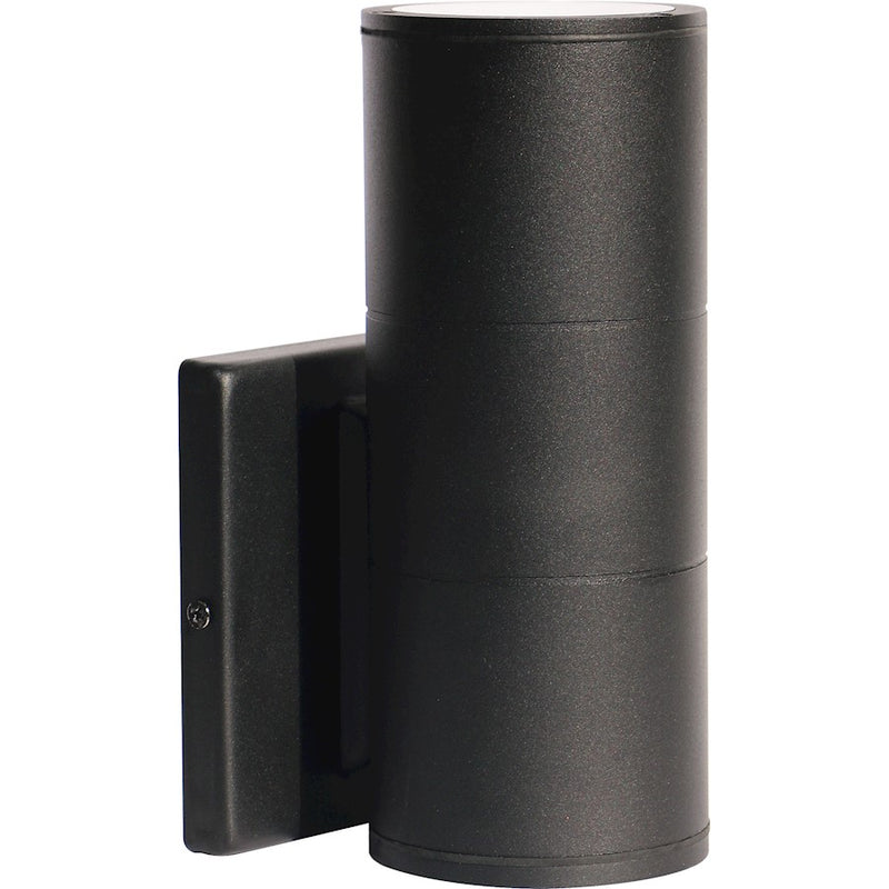 Nuvo Lighting 62-1148 1-Light LED Large Up/Down Sconce | Utility Black Aluminum | Outdoor Covered Patio & Entryway | 4.22 x 5 x 8.25 in | Model 62-1148