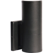 Nuvo Lighting 62-1148 1-Light LED Large Up/Down Sconce | Utility Black Aluminum | Outdoor Covered Patio & Entryway | 4.22 x 5 x 8.25 in | Model 62-1148
