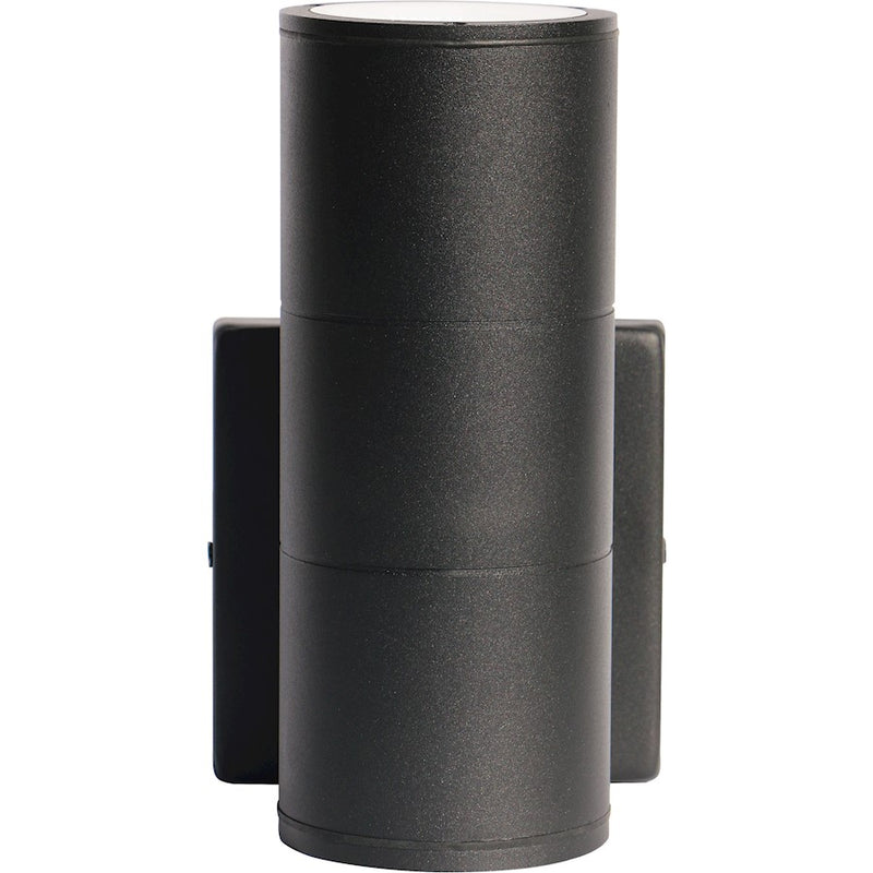 Nuvo Lighting 62-1148 1-Light LED Large Up/Down Sconce | Utility Black Aluminum | Outdoor Covered Patio & Entryway | 4.22 x 5 x 8.25 in | Model 62-1148