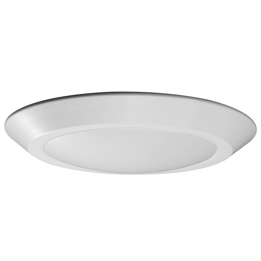Nuvo Lighting 10in 1-Light LED Flush Mount | Contemporary White Disk Light | Bathroom & Hallway Ceiling Light | 10 x 10 x 1 in, 12W 4000K | Model 62-1168