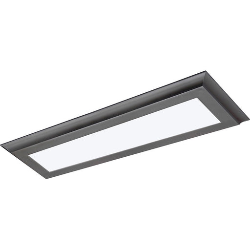 Nuvo Lighting 62-1175 25in 22W LED Flush Mount | Utility Gunmetal Gray | Hallway & Bathroom Ceiling Light | 1600 Lumens 3000K 90CRI | Model 62-1175