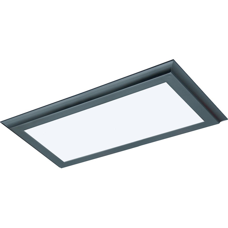 Nuvo Lighting 62-1182 12in x 25in 22W Surface LED Flush Mount | Utility Bronze | Damp Location Hallway & Bathroom | 1650 Lumens 3000K 90 | Model 62-1182