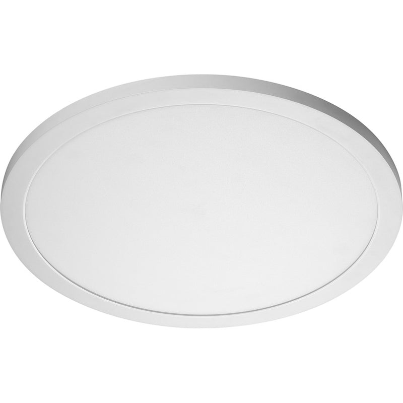 Nuvo Lighting 19in 30W LED Flush Mount | Utility White Finish | Hallway & Bathroom Ceiling Light | 2400 Lumens 3000K 90 CRI Dimmable | Model 62-1192