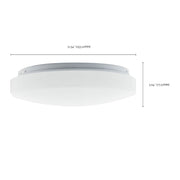 Nuvo Lighting 62-1210 11in Round LED Flush Mount | Contemporary White Acrylic | Kitchen Bathroom & Hallway | 11.54 x 11.54 x 3.04 in | Model 62-1210