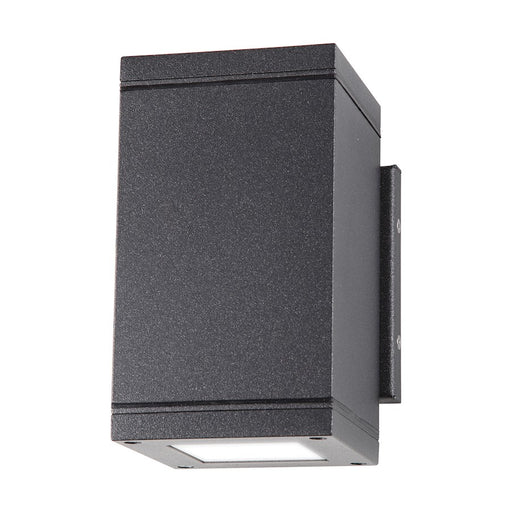 Nuvo Lighting Verona 7in LED Small Up/Down Outdoor Sconce | Modern & Contemporary Anthracite Aluminum | Entryway & Covered Patio Accent | Model 62-1233R1