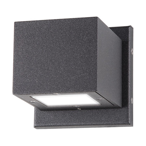 Nuovo Lighting Verona 5in LED Outdoor Sconce | Modern & Contemporary Anthracite | Entryway & Covered Patio | 4.75 x 4.75 x 4.75 in | Model 62-1235R1