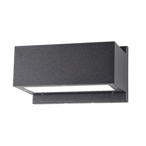 Nuvo Lighting Verona 8.25in 1-Light Wall Sconce | Modern Anthracite Aluminum | Outdoor Covered Patio & Entryway | 8.25 x 4.75 in | Model 62-1237