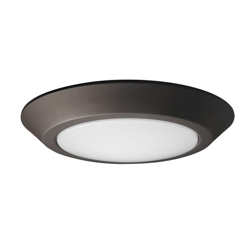 Nuvo Lighting 10in LED Disk Light Flush Mount | Contemporary Mahogany Bronze | Kitchen & Hallway Ceiling Light | 21.5W 3000K 90 CRI | Model 62-1267