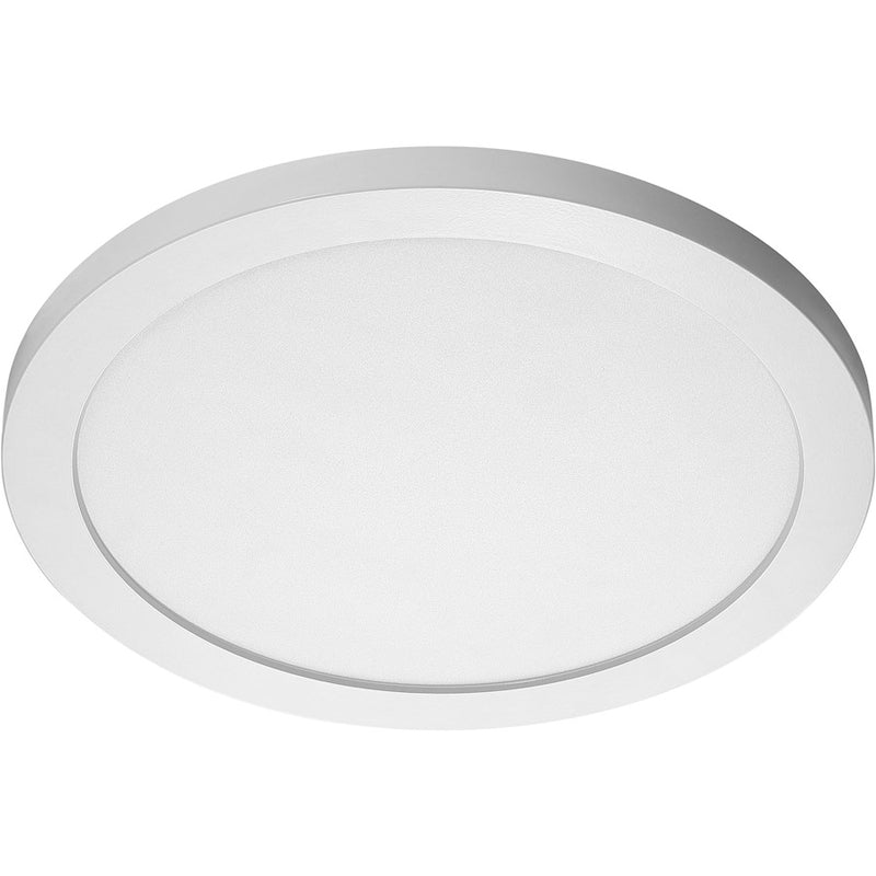 Nuvo Lighting 15in 1-Light LED Flush Mount | Utility White | Utility Room & Hallway | 2100 Lumens, 4000K, Dimmable, 26W | Model 62-1291