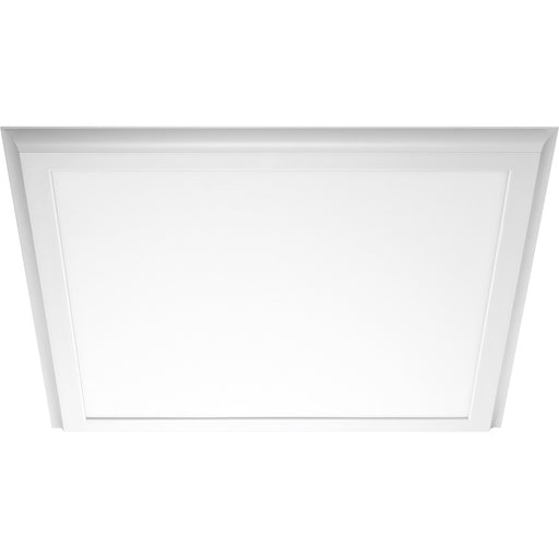 Nuvo Lighting 62-1373 25in 1-Light LED Flush Mount | Modern White Finish | Damp-Rated Bathroom & Hallway Ceiling Light | 3500 Lumens 3000K | Model 62-1373