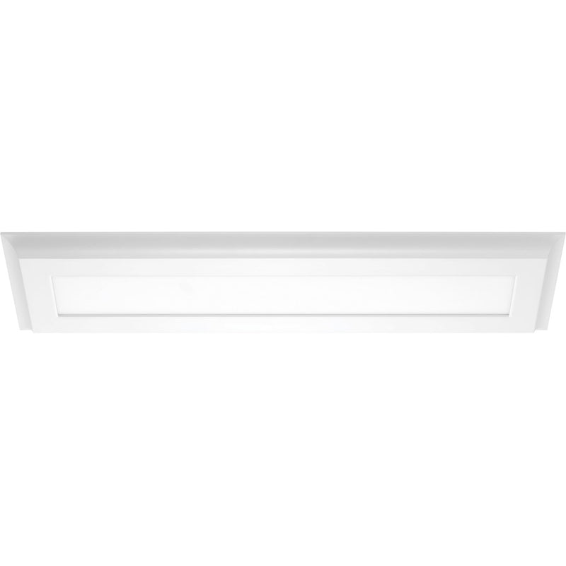 Nuvo Lighting 25in 22W LED Flush Mount | Modern White Finish | Bathroom & Hallway Ceiling Light | 1600 Lumens 3000K 90 CRI Dimmable | Model 62-1375