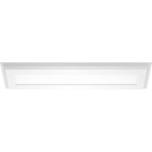 Nuvo Lighting 25in 1-Light Surface Mount LED Flush Mount | Modern White Finish | Hallway & Bathroom | 1600 Lumens 4000K 90 CRI Dimmable | Model 62-1385