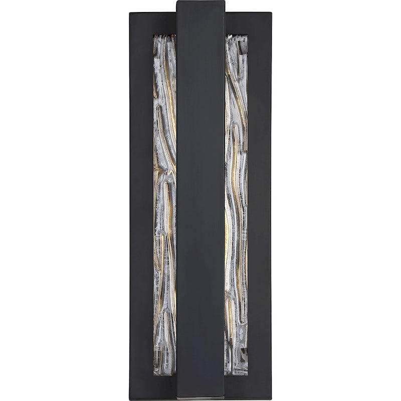 Nuvo Lighting Lucas LED Wall Sconce, Water Glass, Aged Bronze