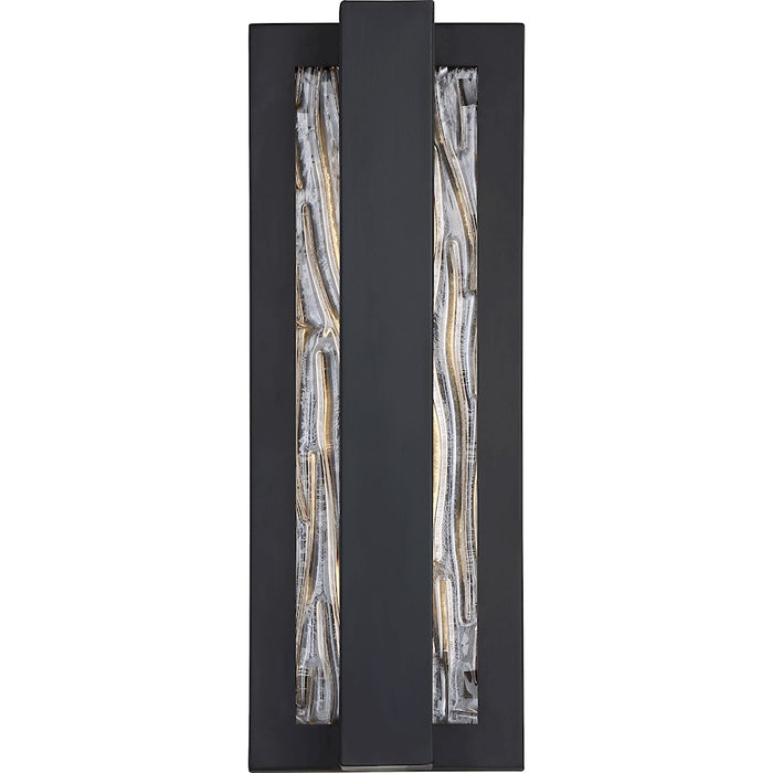Nuvo Lighting Lucas LED Wall Sconce, Water Glass, Aged Bronze