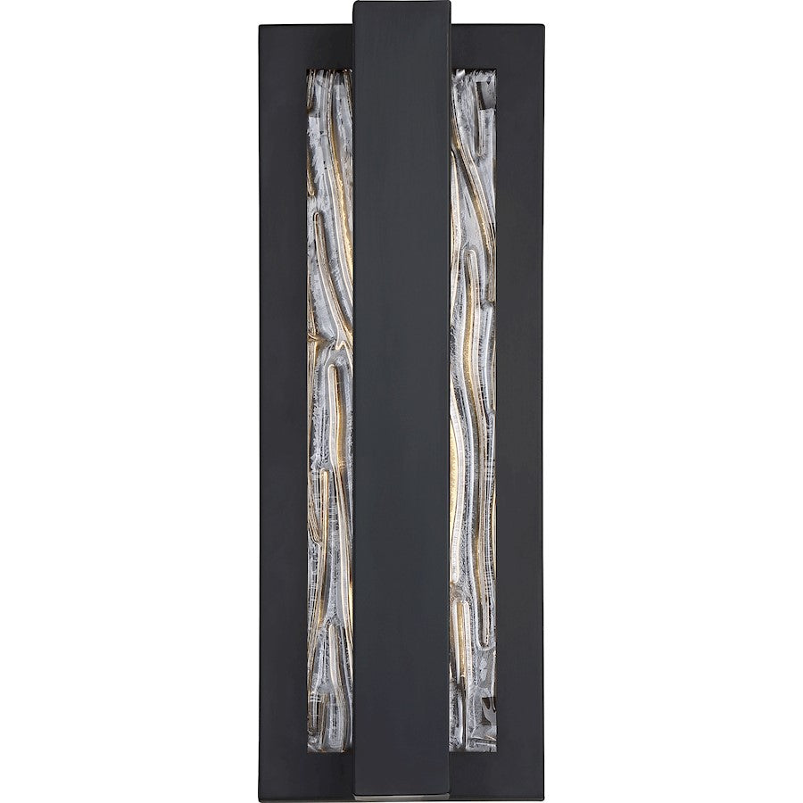 Nuvo Lighting Lucas LED Wall Sconce, Water Glass, Aged Bronze