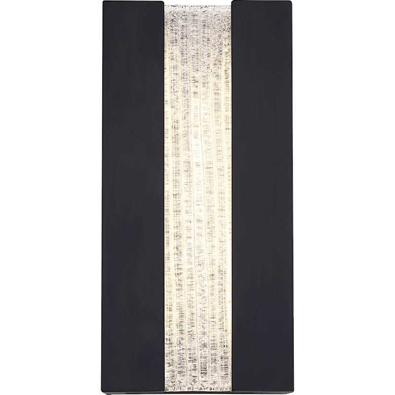 Nuvo Lighting Zorin LED Wall Sconce, Crackle Glass, Aged Bronze