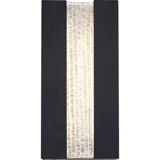 Nuvo Lighting Zorin LED Wall Sconce, Crackle Glass, Aged Bronze