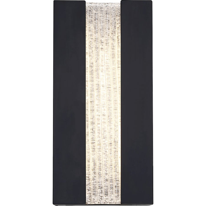 Nuvo Lighting Zorin LED Wall Sconce, Crackle Glass, Aged Bronze