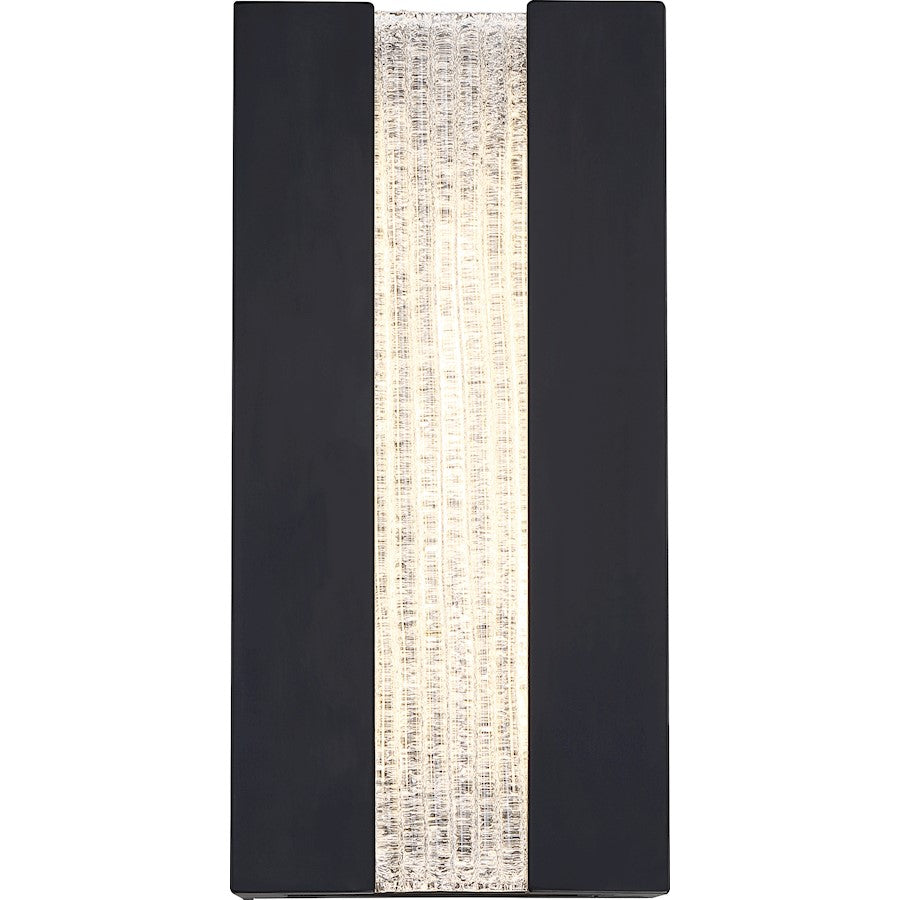 Nuvo Lighting Zorin LED Wall Sconce, Crackle Glass, Aged Bronze