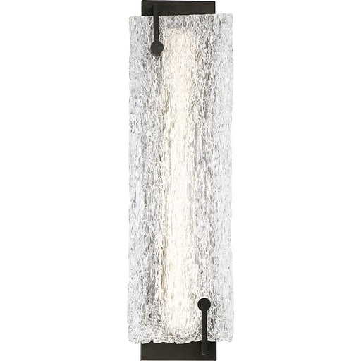 Nuvo Lighting Petra LED Wall Sconce, Ice Glass, Aged Bronze