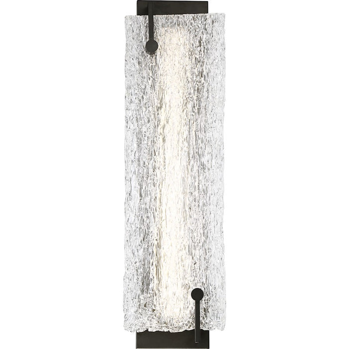 Nuvo Lighting Petra LED Wall Sconce, Ice Glass, Aged Bronze