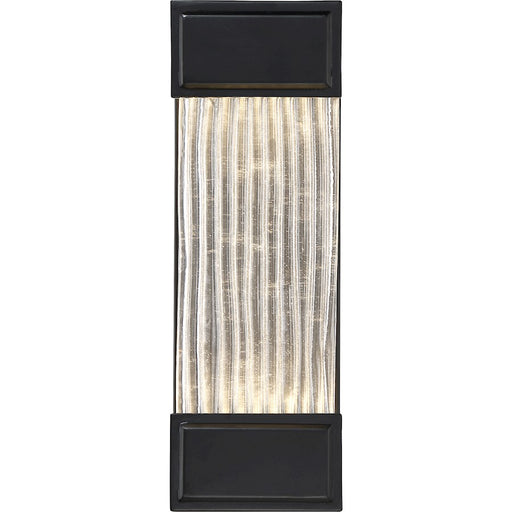 Nuvo Lighting Kinsey LED Wall Sconce, Ribbed Glass, Aged Bronze