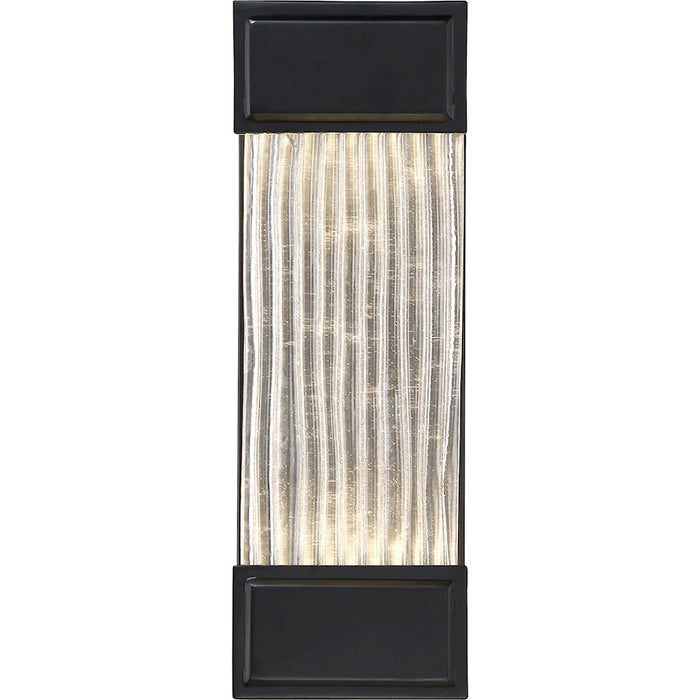 Nuvo Lighting Kinsey LED Wall Sconce, Ribbed Glass, Aged Bronze