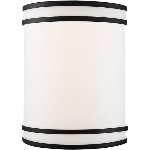 Nuvo Lighting Glamour LED - Wall Sconcewith White Acrylic Lens Black