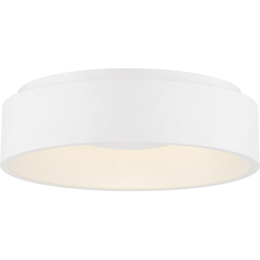 Nuvo Lighting Orbit 24in LED Flush Mount | Modern White Finish | Bedroom & Hallway Ceiling Light | 23 x 23 x 6 in, 120V Dimmable | Model 62-1453