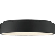 Nuvo Lighting Orbit 24in LED Flush Mount | Modern Black | Bedroom & Hallway Ceiling Light | 23 x 23 x 6 in, 120V Dimmable | Model 62-1454