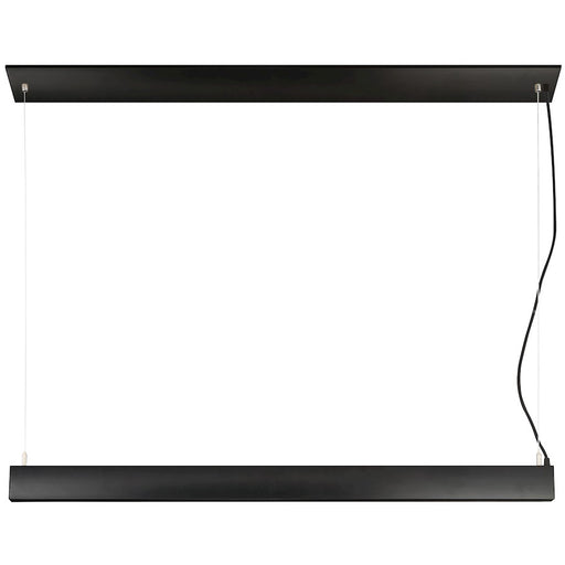 Nuvo Lighting Task LED Metal Linear Pendant, Sensor Black