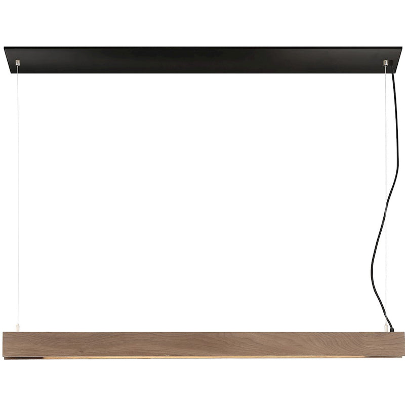 Nuvo Lighting Task LED Wood Linear Pendant, Sensor Wood