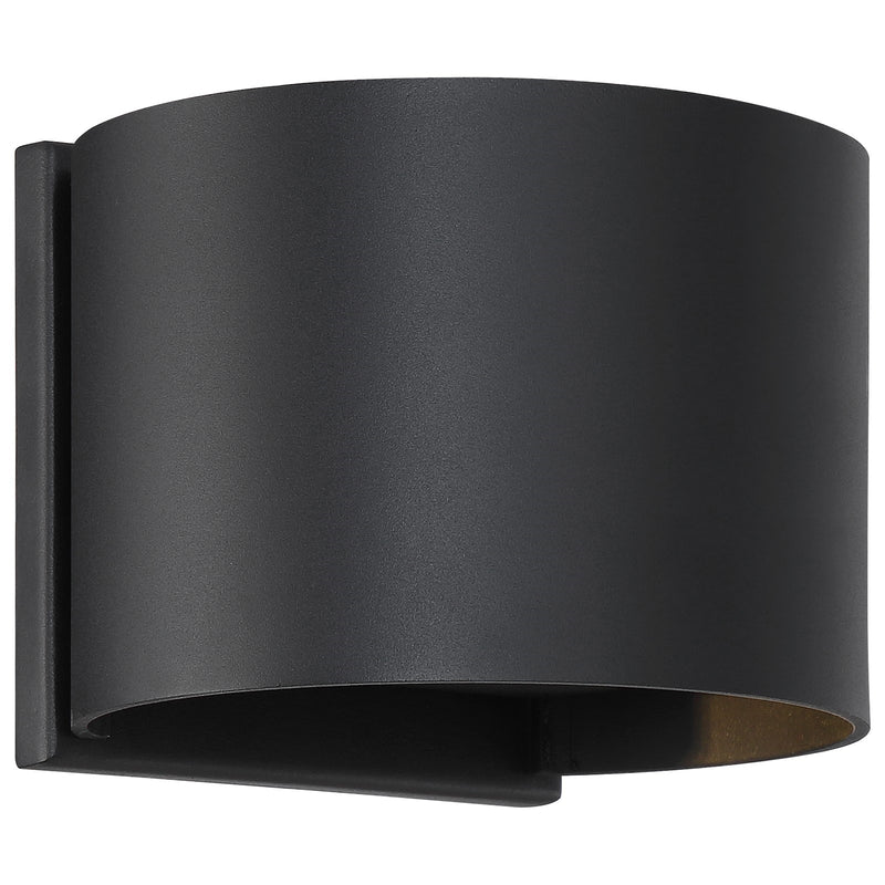 Nuvo Lightgate 5W LED Wall Sconce | Contemporary Matte Black | Outdoor Entryway & Patio Accent | 240 Lumens, 3000K, Wet Rated | Model 62-1464R1