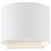 Nuvo Lightgate 5W LED Wall Sconce | Contemporary Matte White | Outdoor Entryway & Patio Accent | 240 Lumens, 3000K, Wet Rated | Model 62-1465R1