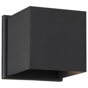 Nuvo Lighting Lightgate 5W LED Wall Sconce | Matte Black Square | Outdoor Entryway & Patio | 4.75 x 4.75 x 4.75 in | Model 62-1466R1