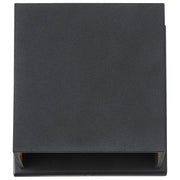 Nuvo Lighting Lightgate 5W LED Wall Sconce | Matte Black Square | Outdoor Entryway & Patio | 4.75 x 4.75 x 4.75 in | Model 62-1466R1