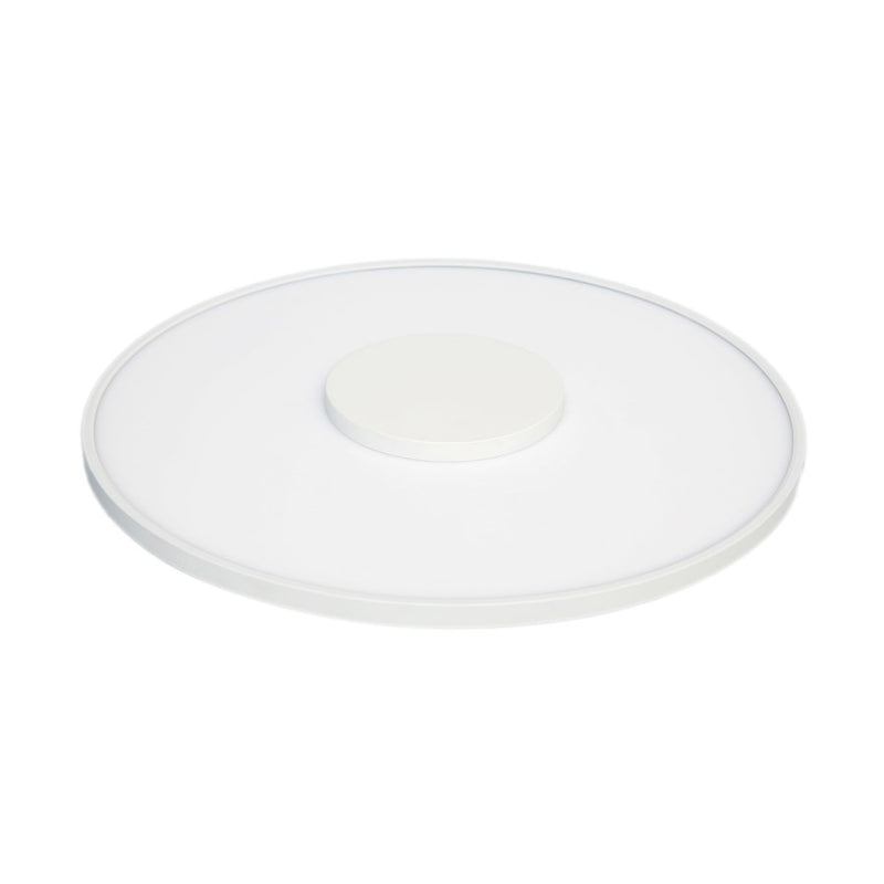 Nuvo Lighting 13in Flush Mount LED Fixture | Modern White Finish | Bathroom & Hallway Ceiling Light | 1600 Lumens, 3000K, Dimmable | Model 62-1515