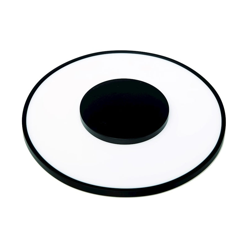 Nuvo Lighting 62-1516 13in 1-Light Flush Mount | Modern Black LED | Bathroom & Hallway Ceiling Light | 1600 Lumens 3000K Dimmable | Model 62-1516