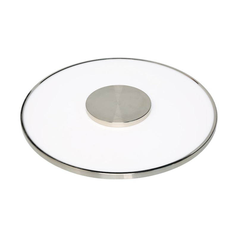 Nuvo Lighting 13in Flush Mount LED | Modern Brushed Nickel | Hallway & Bathroom Ceiling Light | 1600 Lumens 3000K 90CRI Dimmable | Model 62-1518