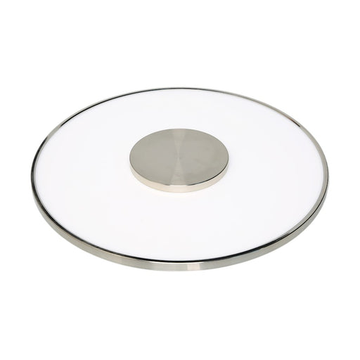 Nuvo Lighting 13in Flush Mount LED | Modern Brushed Nickel | Hallway & Bathroom Ceiling Light | 1600 Lumens 3000K 90CRI Dimmable | Model 62-1518