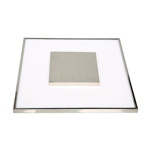 Nuvo Lighting 62-1522 13in 1-Light Flush Mount | Modern Brushed Nickel LED | Hallway & Bathroom Ceiling Light | 1600 Lumens 3000K 90 CRI | Model 62-1522