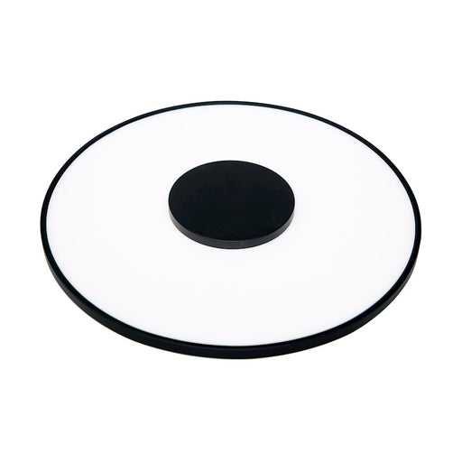 Nuvo Lighting 17in LED Flush Mount | Modern Black | Bathroom & Hallway Ceiling Light | 2200 Lumens 3000K Dimmable | Model 62-1524