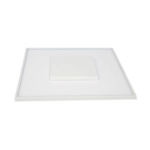 Nuvo Lighting 62 17in 1-Light Flush Mount | Modern White LED | Bathroom & Hallway Ceiling Light | 2200 Lumens 3000K 90 CRI Dimmable | Model 62-1527