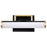Nuvo Lighting Solano LED Vanity, Black/Brass/White Acrylic Lens