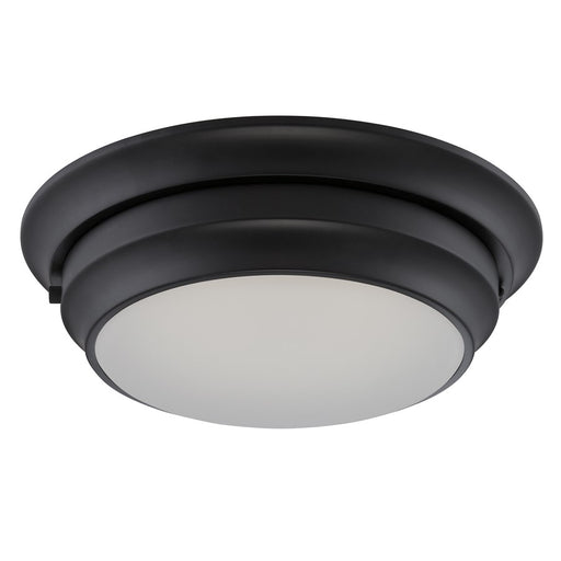 Nuvo Lighting Dash 14in 1-Light LED Flush Mount | Contemporary Aged Bronze and Frosted Glass | Bedroom & Hallway Ceiling Light | 1420 | Model 62-155