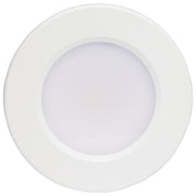 Nuvo Lighting 4in LED Surface Mount Flush Mount | Contemporary White | Kitchen Bath Hallway Closet Office | 3000K/4000K/5000K Selectable | Model 62-1581