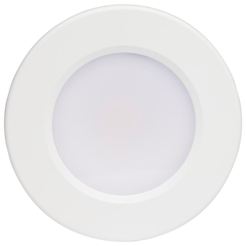 Nuvo Lighting 4in LED Surface Mount Flush Mount | Contemporary White | Kitchen Bath Hallway Closet Office | 3000K/4000K/5000K Selectable | Model 62-1581