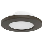 Nuvo Lighting 4in LED Surface Mount Flush Mount | Contemporary Bronze | Kitchen Bath Hallway Closet Office | 4.67 x 4.67 x 1.31 in, 90 | Model 62-1583
