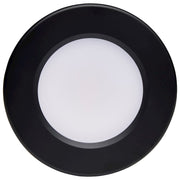 Nuvo Lighting 62-1584 5in 1-Light LED Flush Mount | Contemporary Black | Kitchen, Bath & Hallway | 5 x 5 x 1 in, Selectable | Model 62-1584