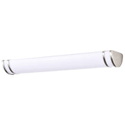 Nuvo Glamour 25in 1-Light LED Vanity Light | Contemporary Brushed Nickel and Acrylic Shade | Bathroom & Hallway | 3 x 25 x 6 in | Model 62-1631